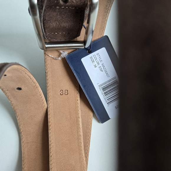 New Peter Millar Crown Crafted Excursionist Calf Suede Belt MF23XA07 Size 38 NWT - Picture 9 of 11